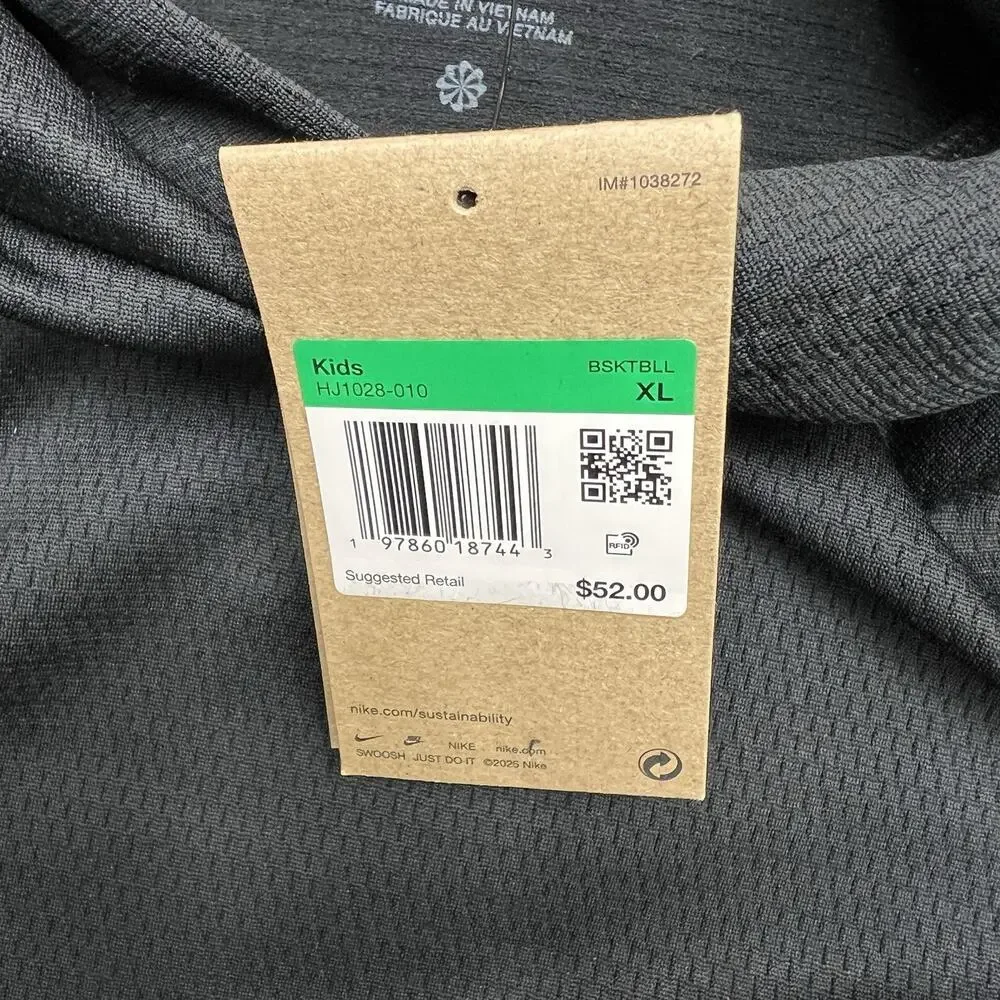 Nike Kobe Hoodie Sz XL Big Kids Black White Therma Fit Pullover $52